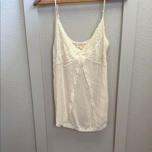 Cream Lace Trim Camisole